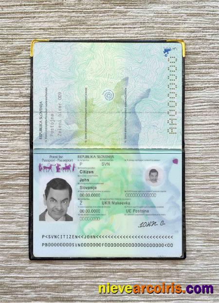 Slovenia passport photolook
